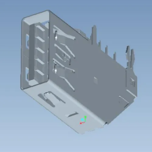 Reverse USB 3.0 Side-Mount Forked-Pin Connector - C071323
