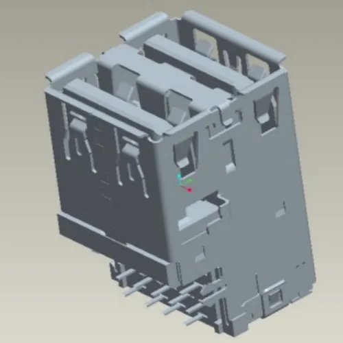 Reverse USB 3.1 Board-Mount 90 Degree Connector - C071169