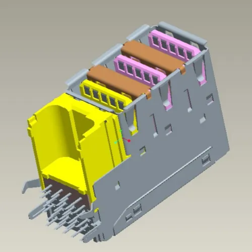 Stackable Type-C USB 3.1 Triple-Layer Connector - C071317