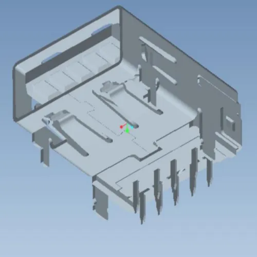 USB 3.0 Single-Layer 90 Degree Straight-Pin Connector - L000599