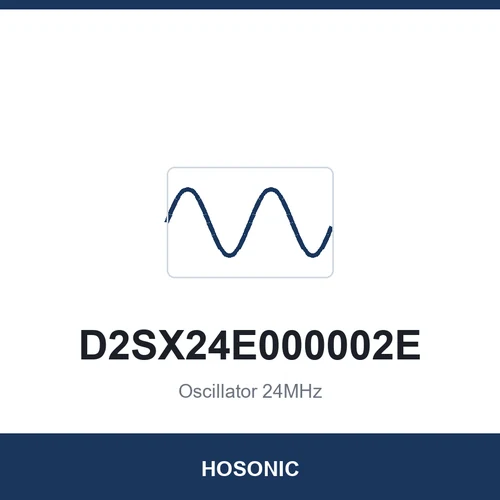 HOSONIC D2SX24E000002E Oscillator 24MHz 2520