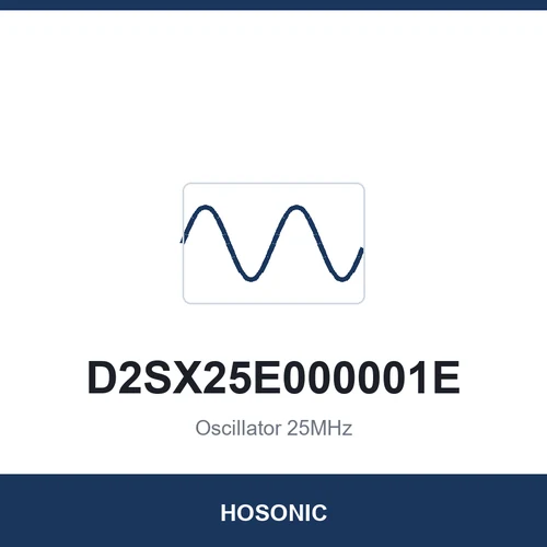HOSONIC D2SX25E000001E Oscillator 25MHz 2520