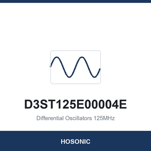 HOSONIC D3ST125E00004E Differential Oscillators 125MHz 3225