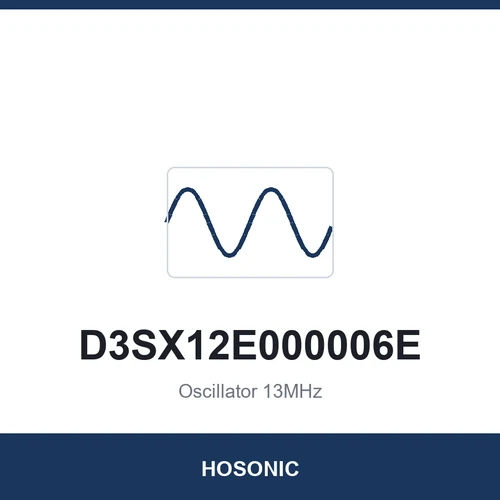 HOSONIC D3SX12E000006E Oscillator 13MHz 3225