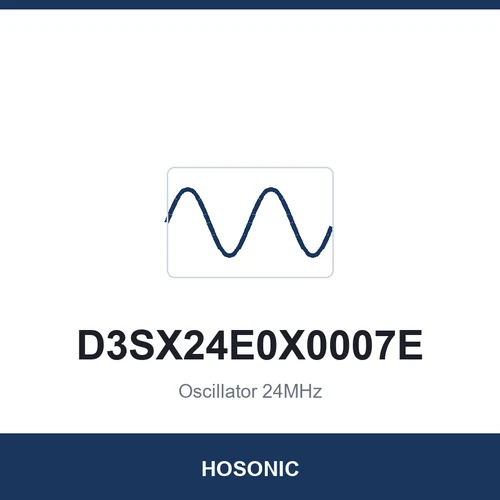 HOSONIC D3SX24E0X0007E Oscillator 24MHz 3225