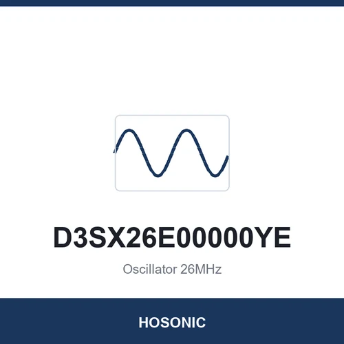 HOSONIC D3SX26E00000YE Oscillator 26MHz 3225