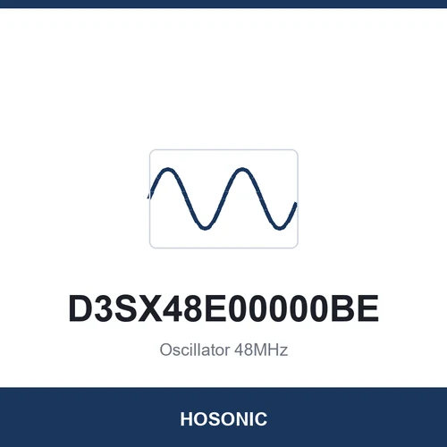 HOSONIC D3SX48E00000BE Oscillator 48MHz 3225