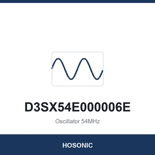 HOSONIC D3SX54E000006E Oscillator 54MHz 3225