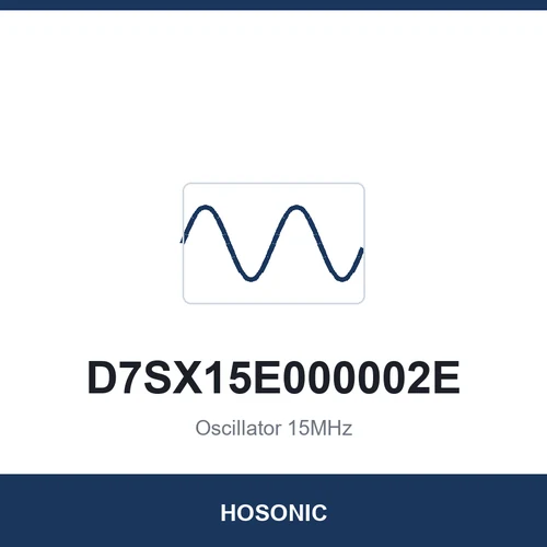 HOSONIC D7SX15E000002E Oscillator 15MHz 7050