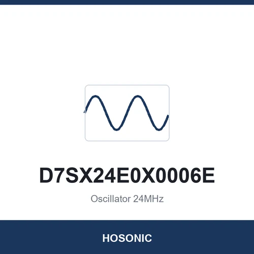 HOSONIC D7SX24E0X0006E Oscillator 24MHz 7050