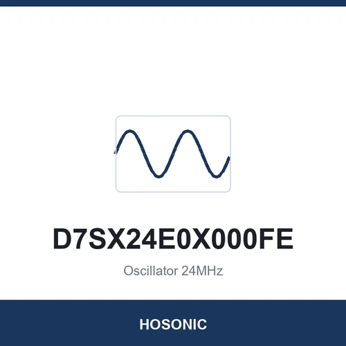 HOSONIC D7SX24E0X000FE Oscillator 24MHz 7050