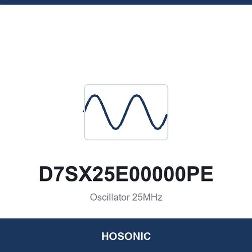 HOSONIC D7SX25E00000PE Oscillator 25MHz 7050