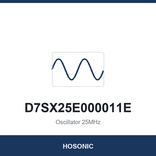 HOSONIC D7SX25E000011E Oscillator 25MHz 7050