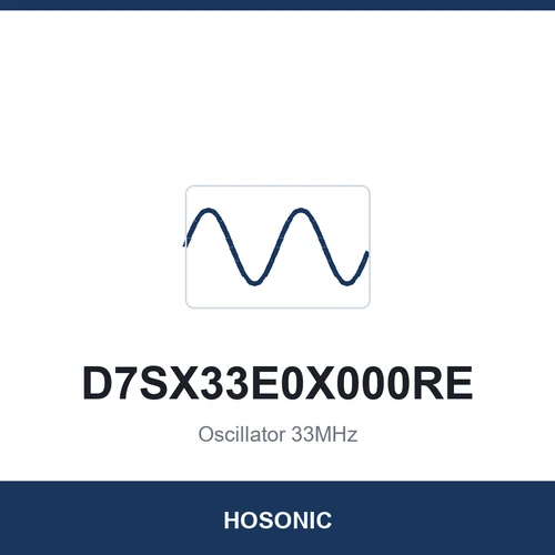 HOSONIC D7SX33E0X000RE Oscillator 33MHz 7050