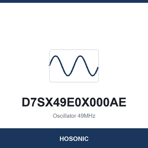 HOSONIC D7SX49E0X000AE Oscillator 49MHz 7050