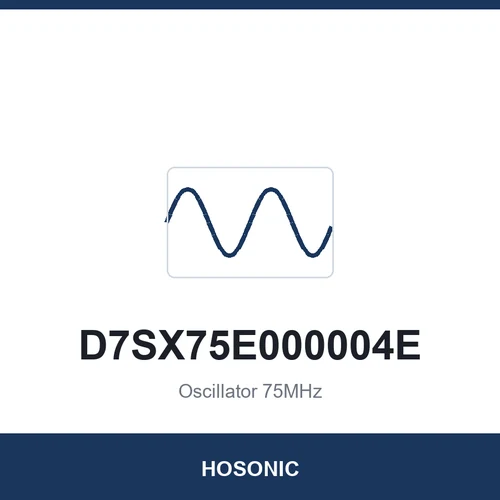 HOSONIC D7SX75E000004E Oscillator 75MHz 7050