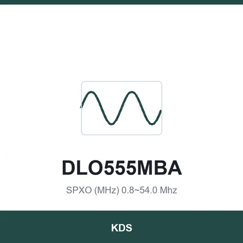 KDS DLO555MBA SPXO (MHz) 0.8~54.0 Mhz 5.0x4.0x5.0