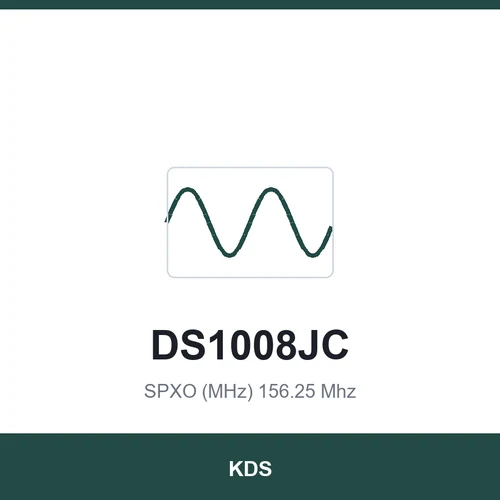 KDS DS1008JC SPXO (MHz) 156.25 Mhz 1.1x0.9x0.3