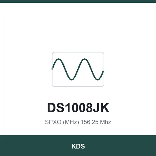 KDS DS1008JK SPXO (MHz) 156.25 Mhz 1.1x0.9x0.3