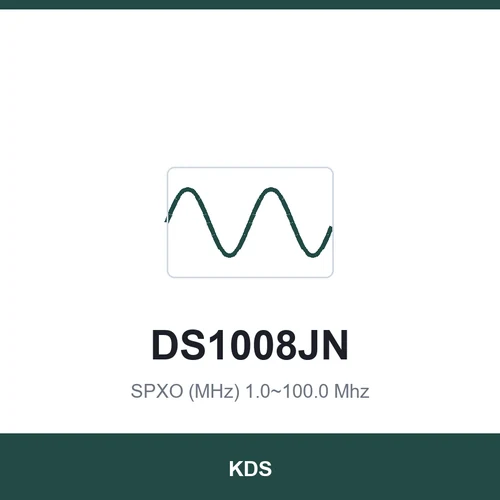 KDS DS1008JN SPXO (MHz) 1.0~100.0 Mhz 1.1x0.9x0.2
