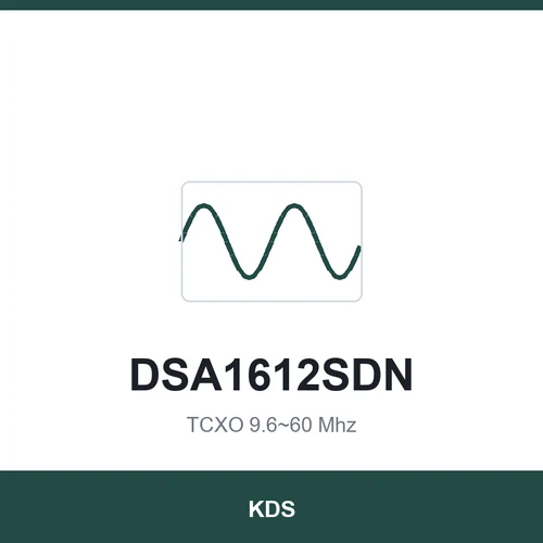 KDS DSA1612SDN TCXO 9.6~60 Mhz 1.6x1.2x0.6