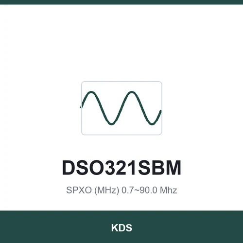 KDS DSO321SBM SPXO (MHz) 0.7~90.0 Mhz 3.2x2.5x1.2