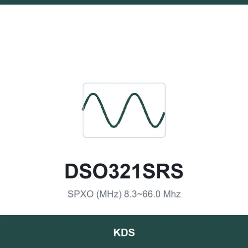 KDS DSO321SRS SPXO (MHz) 8.3~66.0 Mhz 3.2x2.5x1.2