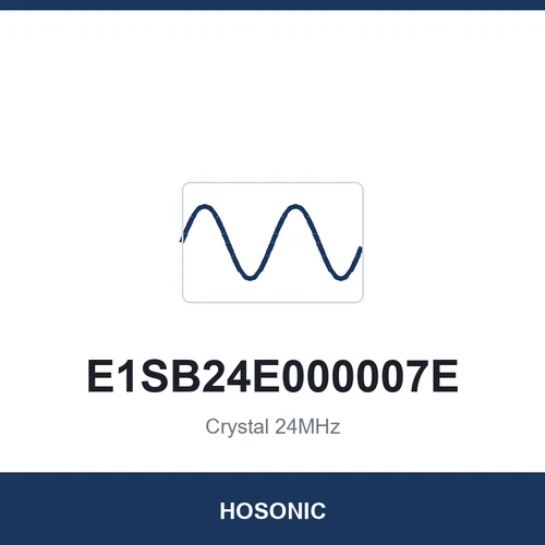 HOSONIC E1SB24E000007E Crystal 24MHz 2016