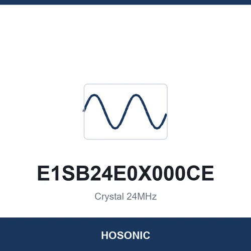 HOSONIC E1SB24E0X000CE Crystal 24MHz 2016