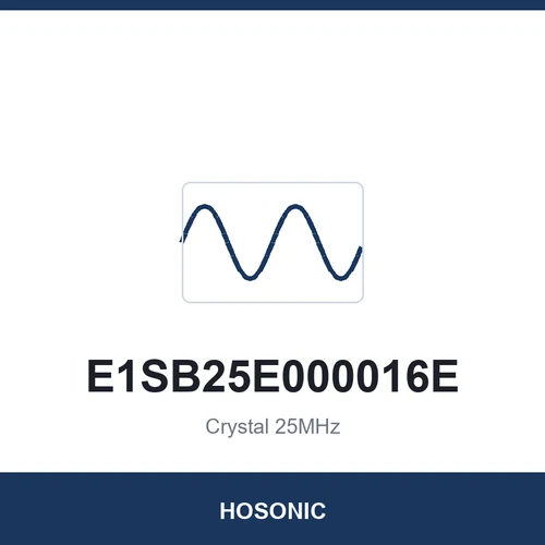HOSONIC E1SB25E000016E Crystal 25MHz 2016