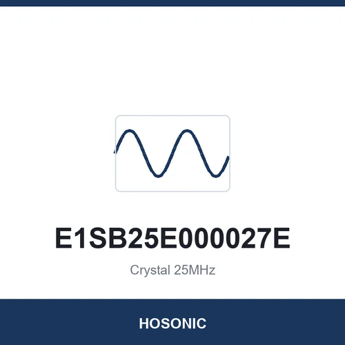 HOSONIC E1SB25E000027E Crystal 25MHz 2016