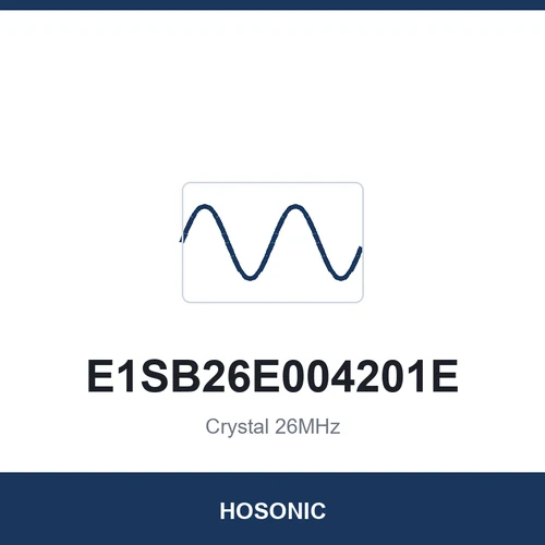 HOSONIC E1SB26E004201E Crystal 26MHz 2016