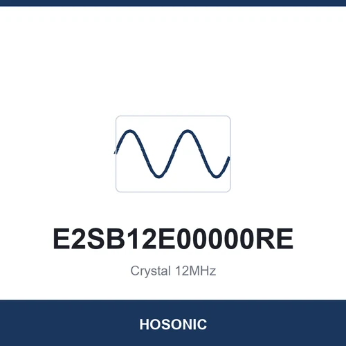 HOSONIC E2SB12E00000RE Crystal 12MHz 2520