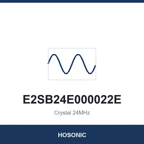HOSONIC E2SB24E000022E Crystal 24MHz 2520