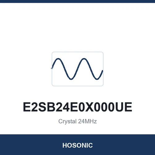 HOSONIC E2SB24E0X000UE Crystal 24MHz 2520