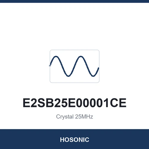 HOSONIC E2SB25E00001CE Crystal 25MHz 2520