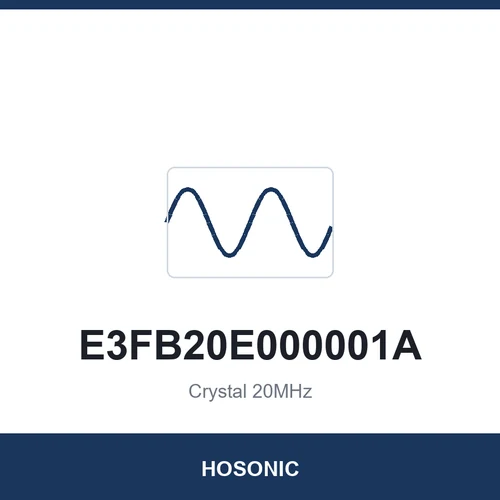HOSONIC E3FB20E000001A Crystal 20MHz 3225