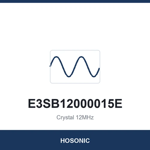 HOSONIC E3SB12000015E Crystal 12MHz 3225