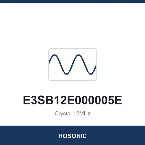 HOSONIC E3SB12E000005E Crystal 12MHz 3225