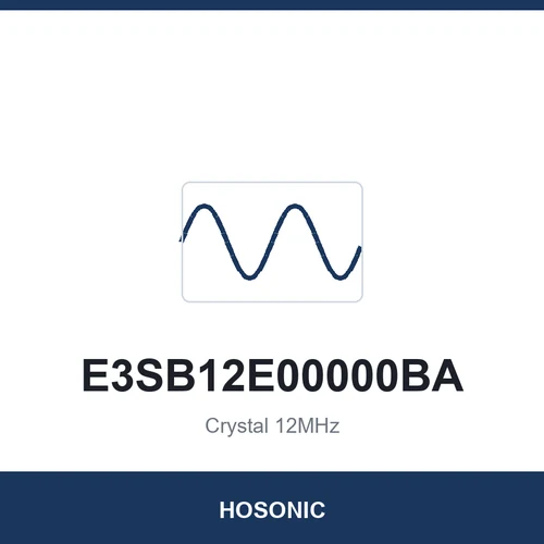 HOSONIC E3SB12E00000BA Crystal 12MHz 3225