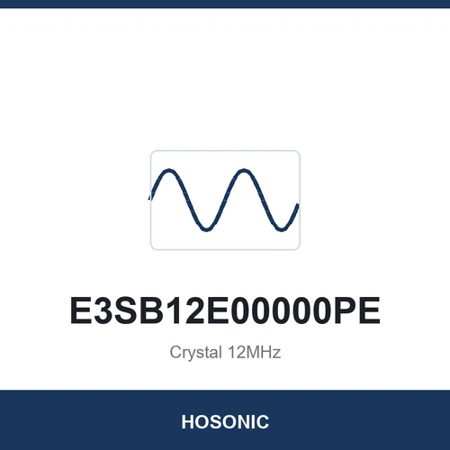 HOSONIC E3SB12E00000PE Crystal 12MHz 3225