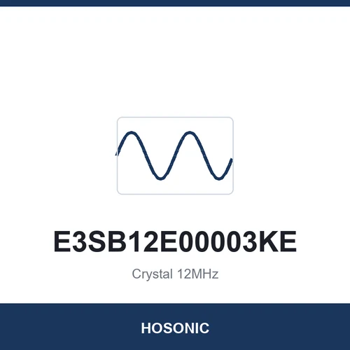 HOSONIC E3SB12E00003KE Crystal 12MHz 3225
