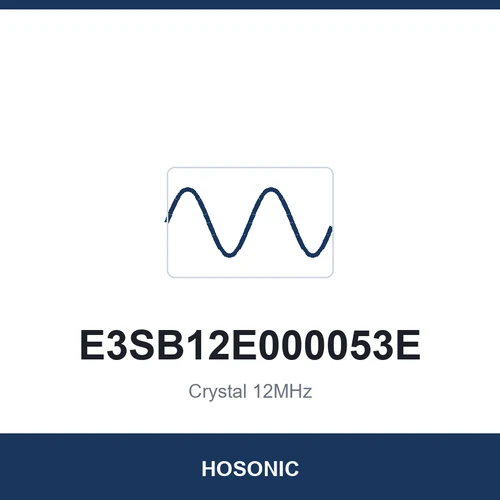 HOSONIC E3SB12E000053E Crystal 12MHz 3225