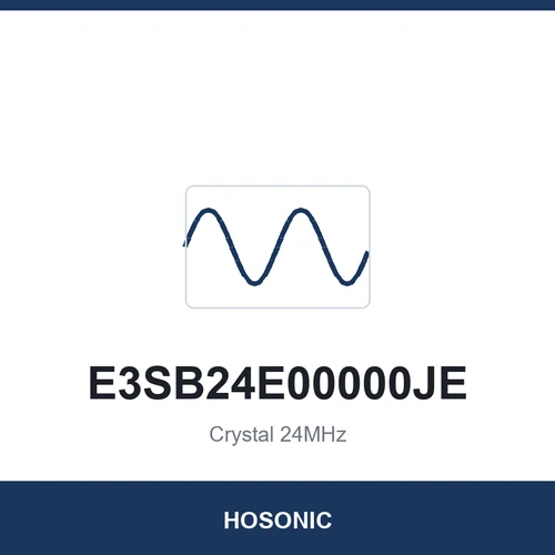 HOSONIC E3SB24E00000JE Crystal 24MHz 3225