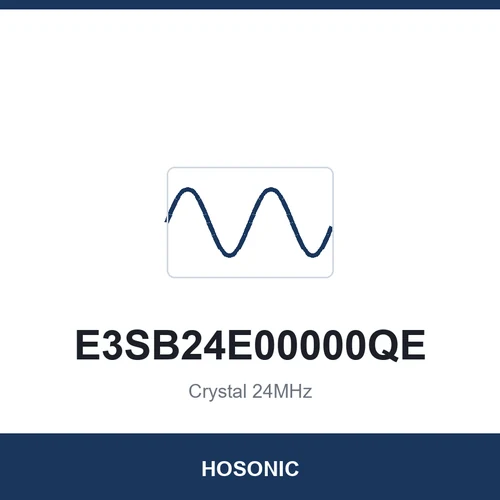 HOSONIC E3SB24E00000QE Crystal 24MHz 3225