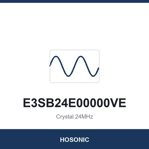 HOSONIC E3SB24E00000VE Crystal 24MHz 3225