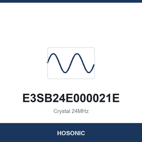 HOSONIC E3SB24E000021E Crystal 24MHz 3225
