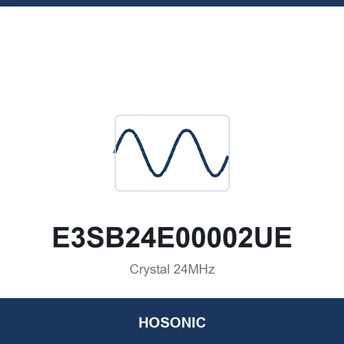HOSONIC E3SB24E00002UE Crystal 24MHz 3225