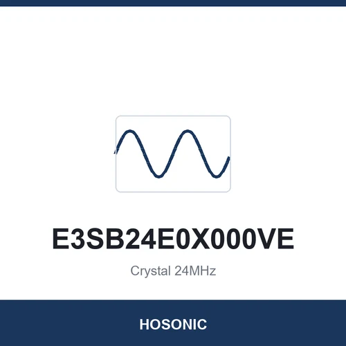 HOSONIC E3SB24E0X000VE Crystal 24MHz 3225