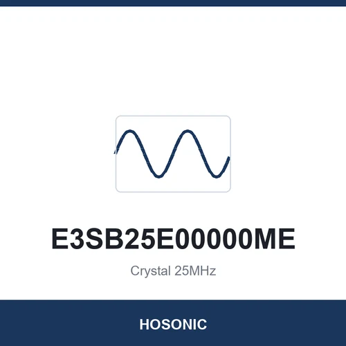 HOSONIC E3SB25E00000ME Crystal 25MHz 3225